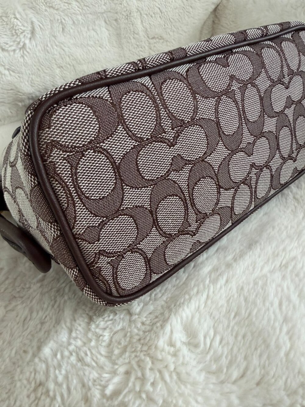 Coach Demi Signature Monogram Jacquard Shoulder Bag - Picture 11 of 16